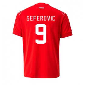 Nogometni Dresovi Švicarska Haris Seferovic 9 Domaći Svjetsko Prvenstvo 2022 Kratkih Rukava